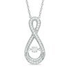 Thumbnail Image 1 of Previously Owned - 1/2 CT. T.W. Diamond Infinity Pendant in 10K White Gold