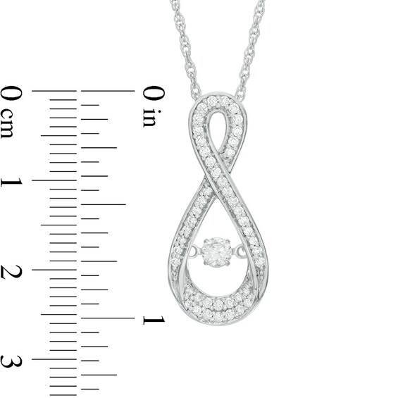 Previously Owned - 1/2 CT. T.w. Diamond Infinity Pendant in 10K White Gold