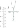 Thumbnail Image 2 of Previously Owned - 1/2 CT. T.W. Diamond Vintage-Style Cross Pendant in 14K White Gold