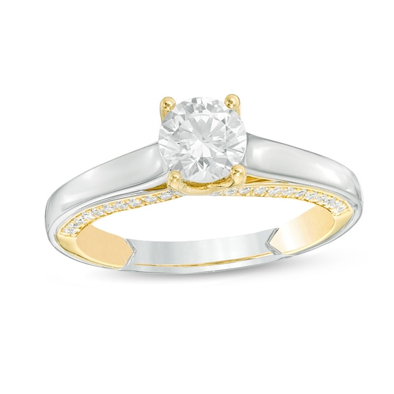 Previously Owned - 1 CT. T.w. Diamond Engagement Ring in 14K Two-Tone Gold