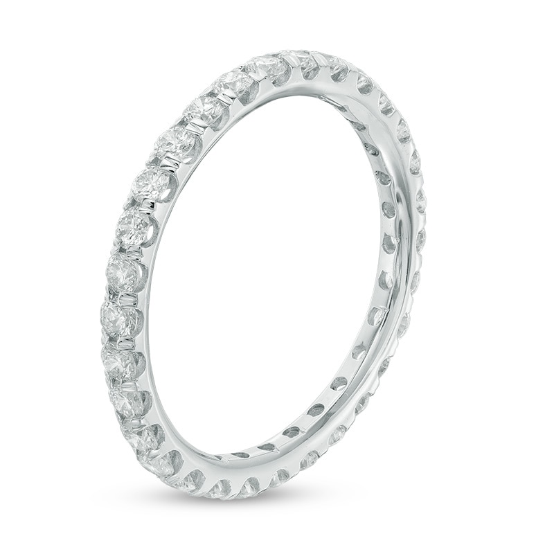 Main Image 2 of Previously Owned - 1 CT. T.W. Diamond Eternity Band in 14K White Gold