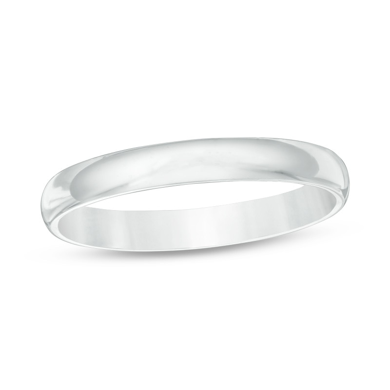 Main Image 1 of Previously Owned - 3.0mm Comfort Fit Wedding Band in 14K White Gold