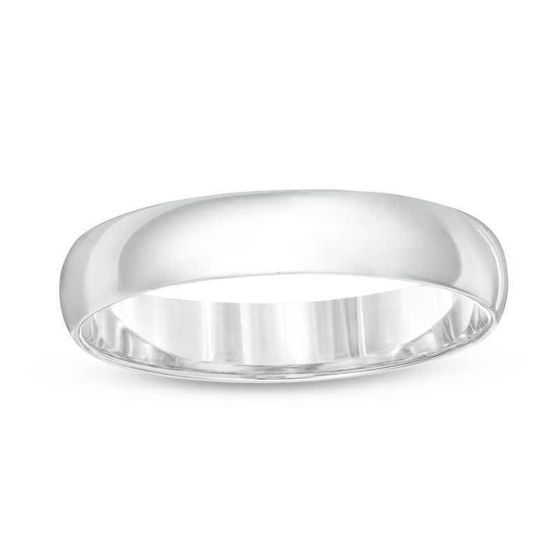 Main Image 1 of Previously Owned - 4.0mm Wedding Band in 10K White Gold