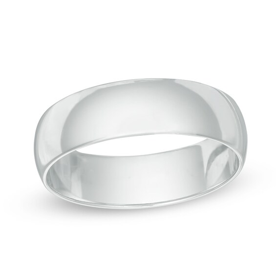 Previously Owned - 6.0mm Wedding Band in 10K White Gold