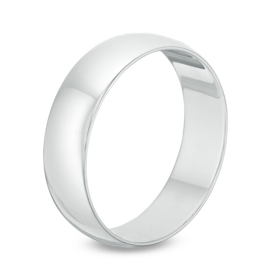 Previously Owned - 6.0mm Wedding Band in 10K White Gold