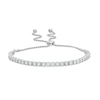 Thumbnail Image 1 of Previously Owned - 1 CT. T.W. Diamond Bolo Bracelet in Sterling Silver - 8.0"