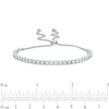 Thumbnail Image 2 of Previously Owned - 1 CT. T.W. Diamond Bolo Bracelet in Sterling Silver - 8.0"