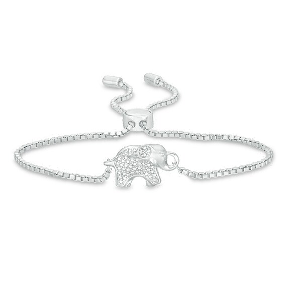 Previously Owned - Elephant Bolo Bracelet in Sterling Silver - 9.0"