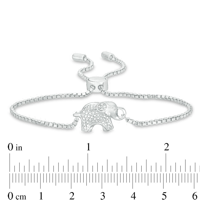 Main Image 2 of Previously Owned - Elephant Bolo Bracelet in Sterling Silver - 9.0"