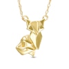 Thumbnail Image 1 of Previously Owned - Origami Fox Necklace in 14K Gold