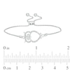 Thumbnail Image 1 of Previously Owned - 1/10 CT. T.W. Diamond Owl Bolo Bracelet in Sterling Silver - 8.0"