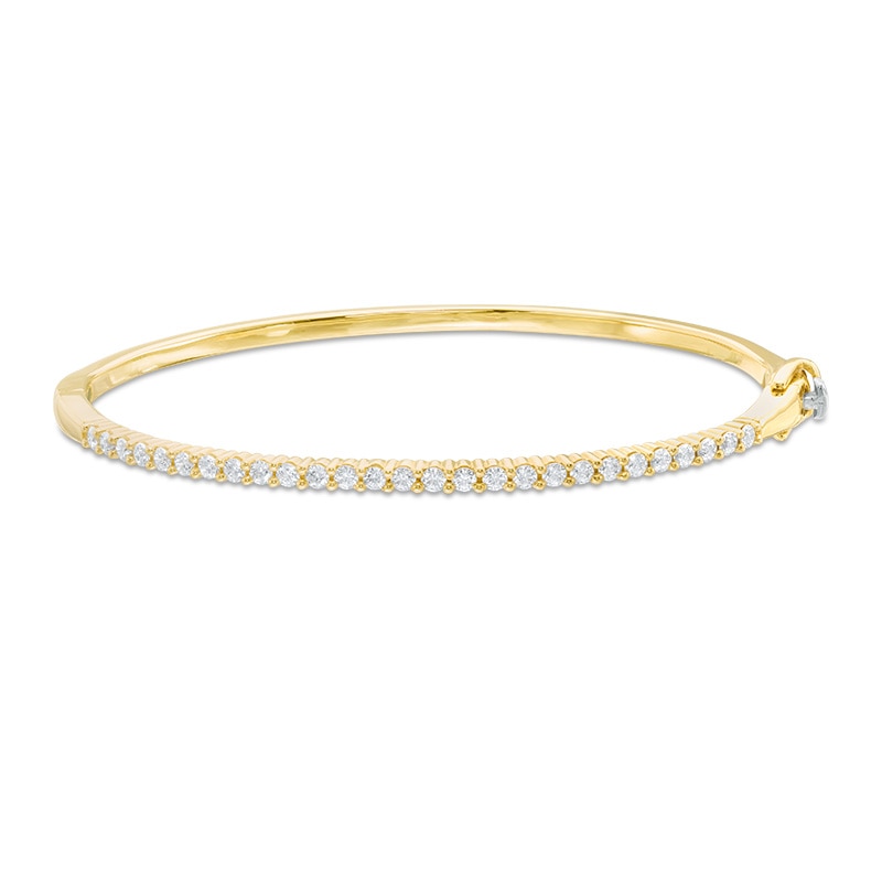 Main Image 1 of Previously Owned - 7/8 CT. T.W. Diamond Bangle in 14K Gold
