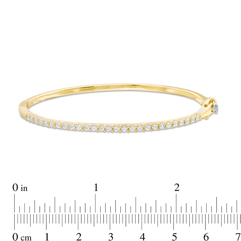 Main Image 2 of Previously Owned - 7/8 CT. T.W. Diamond Bangle in 14K Gold