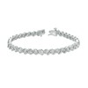 Thumbnail Image 3 of Previously Owned - 1/10 CT. T.W. Diamond "S" Tennis Bracelet in Sterling Silver - 7.25"