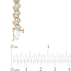 Thumbnail Image 4 of Previously Owned - 1/4 CT. T.W. Diamond "S" Tennis Bracelet in Sterling Silver with 14K Gold Plate - 7.25"