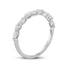 Thumbnail Image 2 of Previously Owned - 1/4 CT. T.W. Marquise and Round Diamond Alternating Stackable Band in 14K White Gold