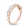 Thumbnail Image 2 of Previously Owned - 1/3 CT. T.W. Baguette and Round Diamond Scallop Wedding Band in 10K Rose Gold
