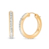 Thumbnail Image 1 of Previously Owned - Diamond Fascination™ Hoop Earrings in 14K Gold
