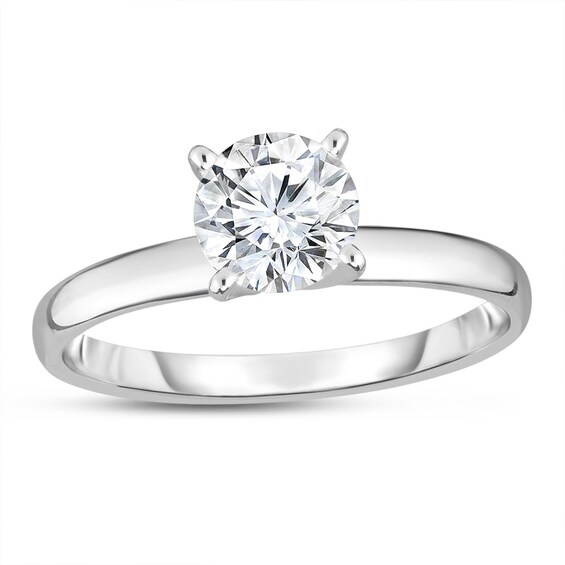Previously Owned - 7/8 CT. Diamond Solitaire Engagement Ring in 14K White Gold