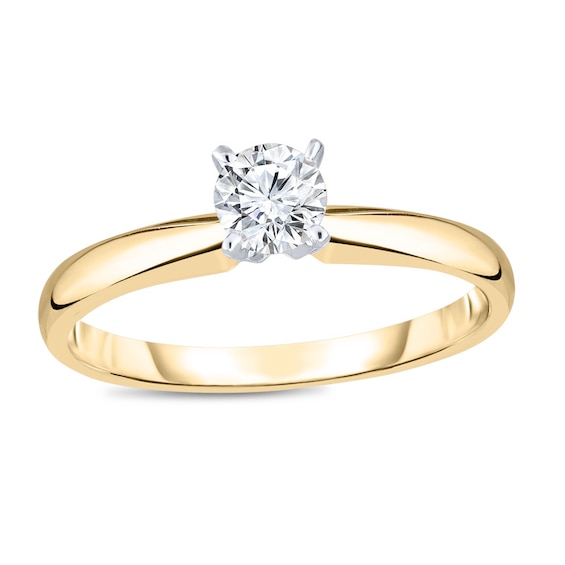 Previously Owned - 1/3 CT. Diamond Solitaire Engagement Ring in 14K Gold