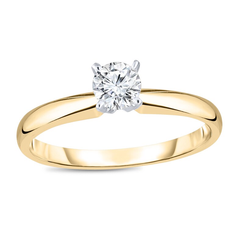 Main Image 1 of Previously Owned - 1/3 CT. Diamond Solitaire Engagement Ring in 14K Gold