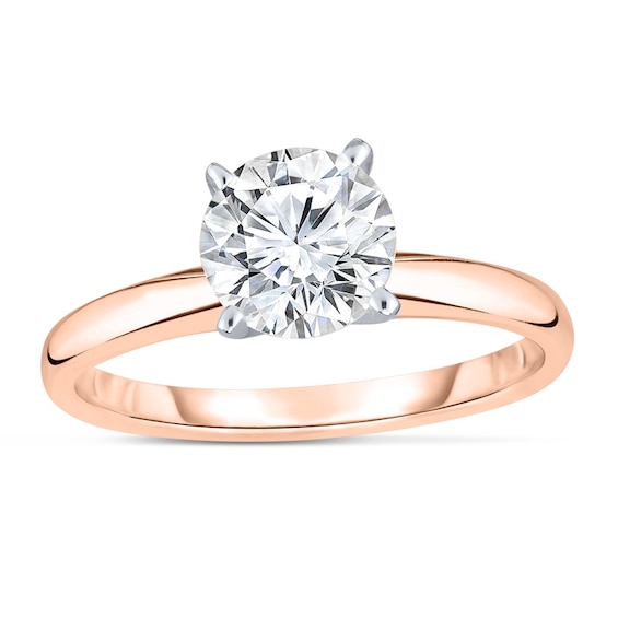 Previously Owned - 1-1/3 CT. Diamond Solitaire Engagement Ring in 14K Rose Gold