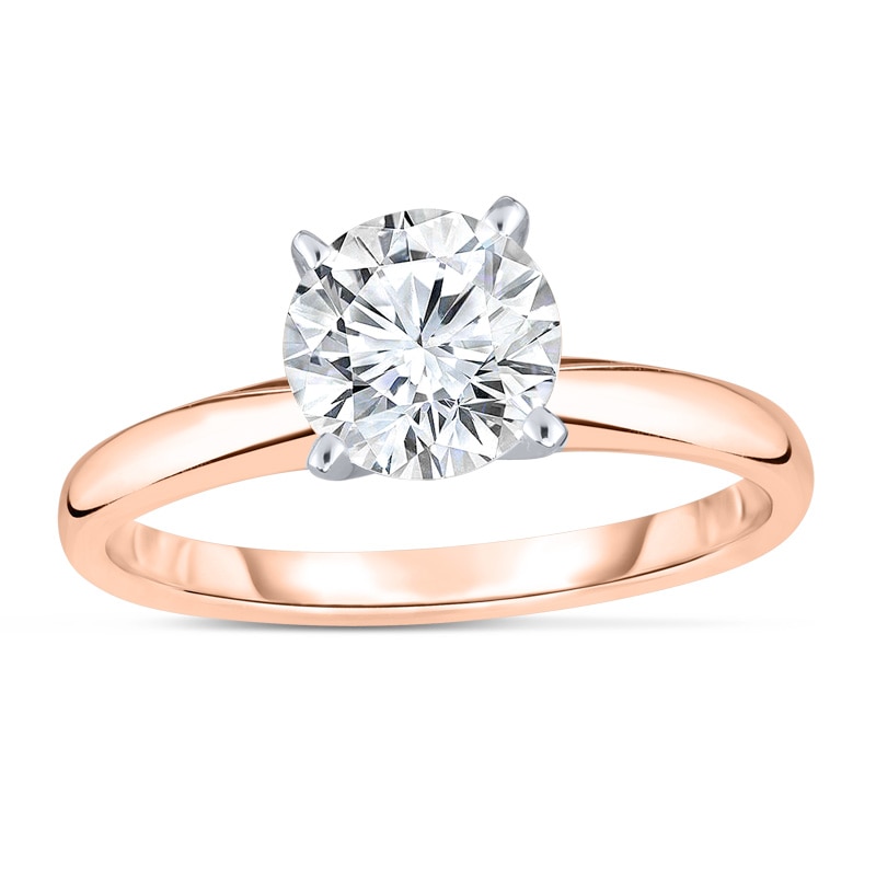 Main Image 1 of Previously Owned - 1-1/3 CT. Diamond Solitaire Engagement Ring in 14K Rose Gold