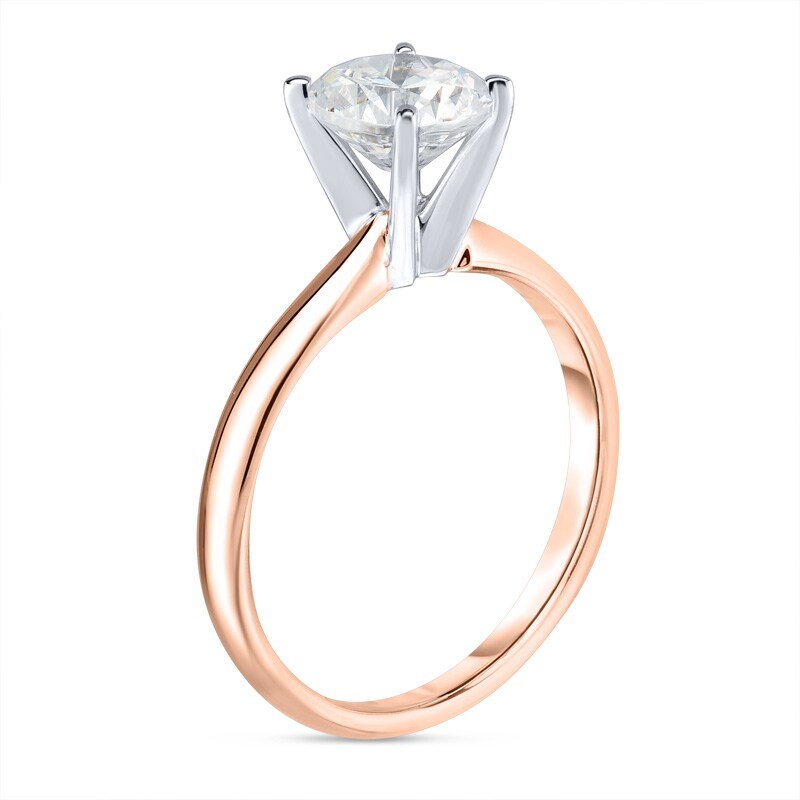 Main Image 2 of Previously Owned - 1-1/3 CT. Diamond Solitaire Engagement Ring in 14K Rose Gold
