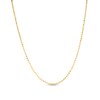 Thumbnail Image 1 of Previously Owned - Ladies' 1.2mm Diamond-Cut Bead Chain Necklace in 14K Gold - 18"