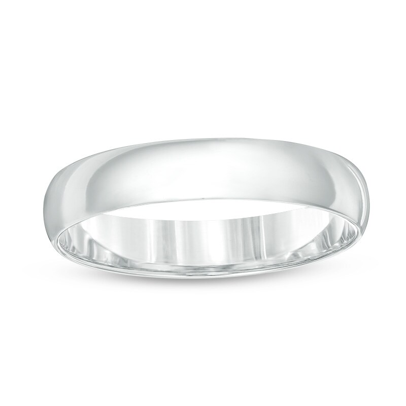 Main Image 1 of Previously Owned - 4.0mm Wedding Band in 10K White Gold