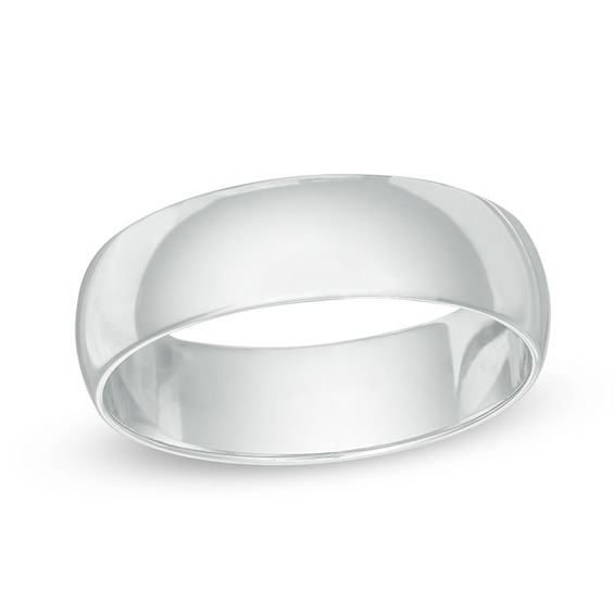Previously Owned - 6.0mm Polished Wedding Band in 10K White Gold
