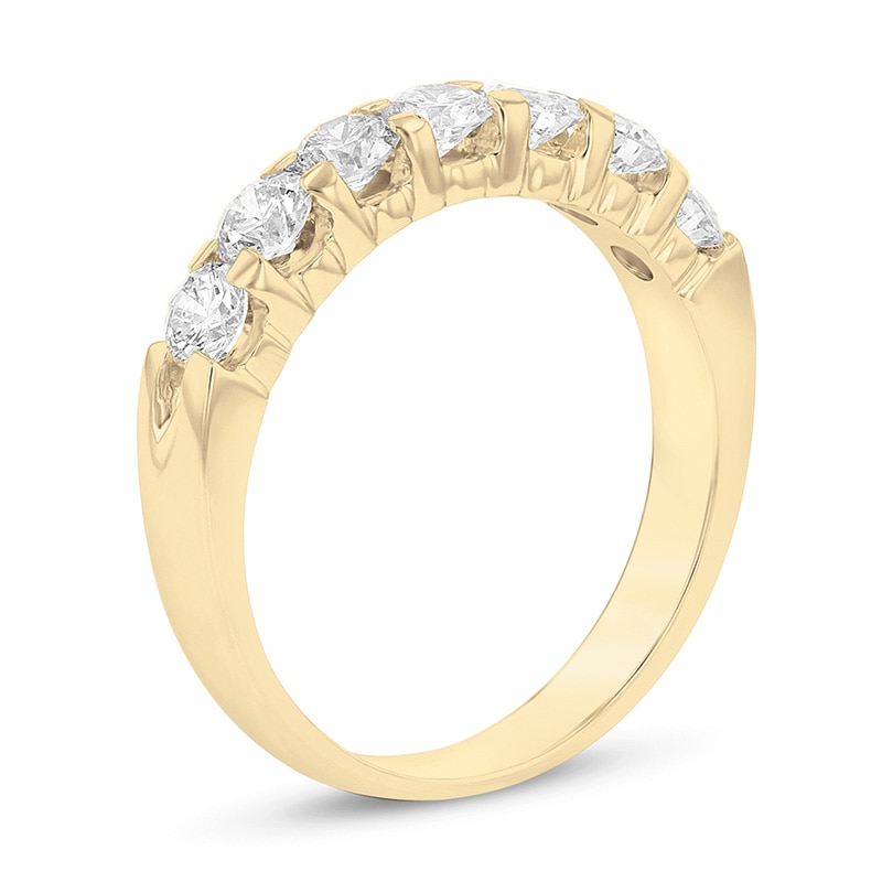 Main Image 2 of Previously Owned - 1 CT. T.W. Diamond Seven Stone Anniversary Band in 14K Gold