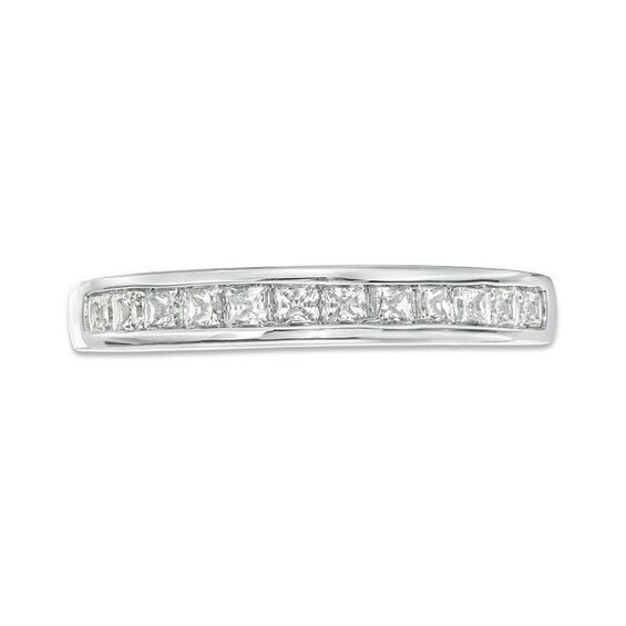 Previously Owned - 5/8 CT. T.w. Princess-Cut Diamond Wedding Band in 10K White Gold