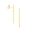 Thumbnail Image 1 of Previously Owned - Linear Bar Drop Earrings in 14K Gold