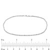 Thumbnail Image 3 of Previously Owned - Rope Chain Anklet in 14K White Gold - 10"