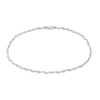 Thumbnail Image 1 of Previously Owned - 2.1mm Dorica Singapore Chain Anklet in 14K White Gold - 10&quot;
