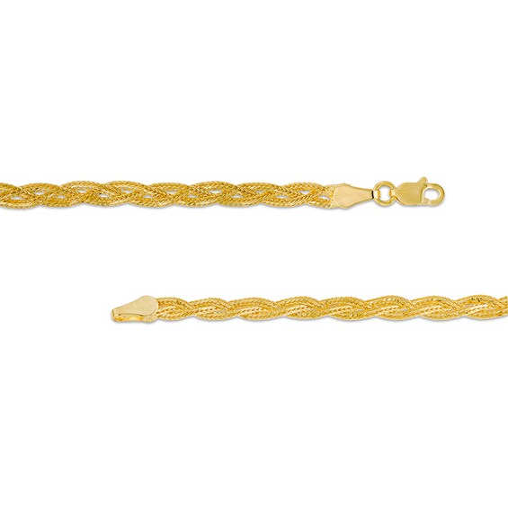 Previously Owned - Braided Foxtail Anklet in 14K Gold - 10"