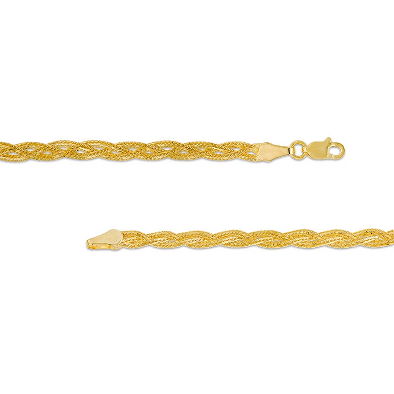 Main Image 3 of Previously Owned - Braided Foxtail Anklet in 14K Gold - 10&quot;