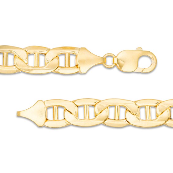 Previously Owned - Men's 10.3mm Mariner Link Chain Bracelet in 10K Gold - 9"