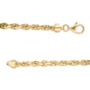 Thumbnail Image 3 of Previously Owned - Men's 4.5mm Rope Chain Necklace in 14K Gold - 24"