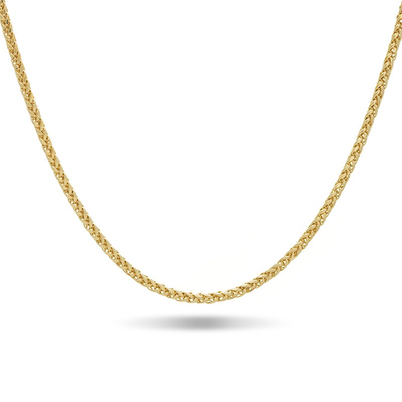 Main Image 1 of Previously Owned - Men's 4.5mm Spiga Chain Necklace in 10K Gold - 22"