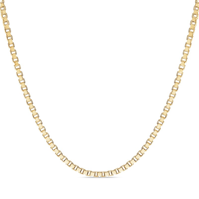 Previously Owned - 1.4mm Box Chain Necklace in 14K Gold - 20"