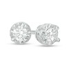 Thumbnail Image 1 of Previously Owned - 1/6 CT. T.W. Diamond Solitaire Stud Earrings in Sterling Silver