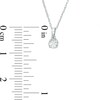 Thumbnail Image 3 of Previously Owned - 1/10 CT. Diamond Miracle Solitaire Pendant in Sterling Silver