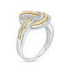Thumbnail Image 3 of Previously Owned - 1/5 CT. T.W. Diamond Love Knot Four Piece Set in Sterling Silver with 10K Gold Plate