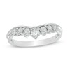 Thumbnail Image 1 of Previously Owned - 1/2 CT. T.W. Diamond Contour Wedding Band in 10K White Gold