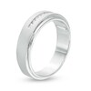 Thumbnail Image 3 of Previously Owned - 1/20 CT. T.W. Diamond Wedding Band in Sterling Silver