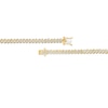 Thumbnail Image 3 of Previously Owned - 2 CT. T.W. Diamond Two-Stone Curve Tennis Necklace in Sterling Silver with Yellow Rhodium - 17"