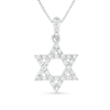 Thumbnail Image 1 of Previously Owned - 1/6 CT. T.W. Diamond Star of David Pendant in 18K White Gold