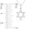 Thumbnail Image 2 of Previously Owned - 1/6 CT. T.W. Diamond Star of David Pendant in 18K White Gold